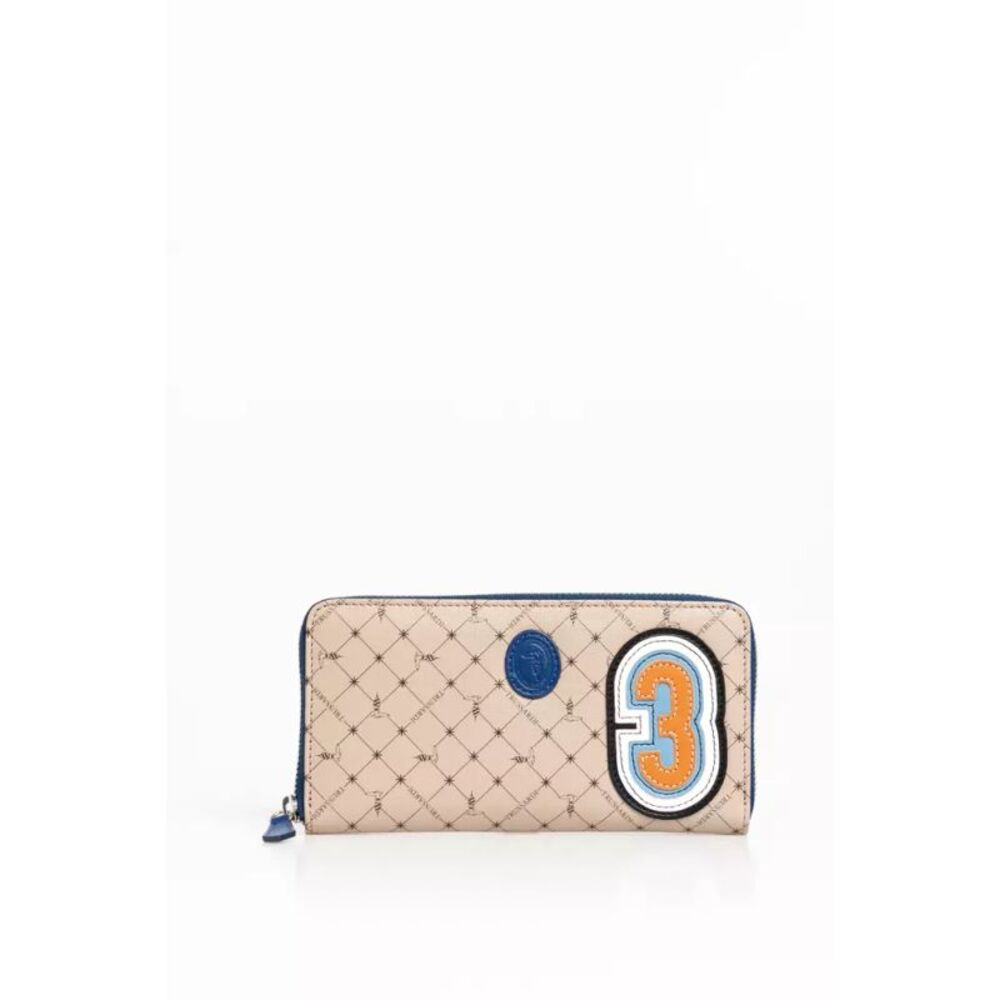Trussardi Beige Leather Men Men's Wallet